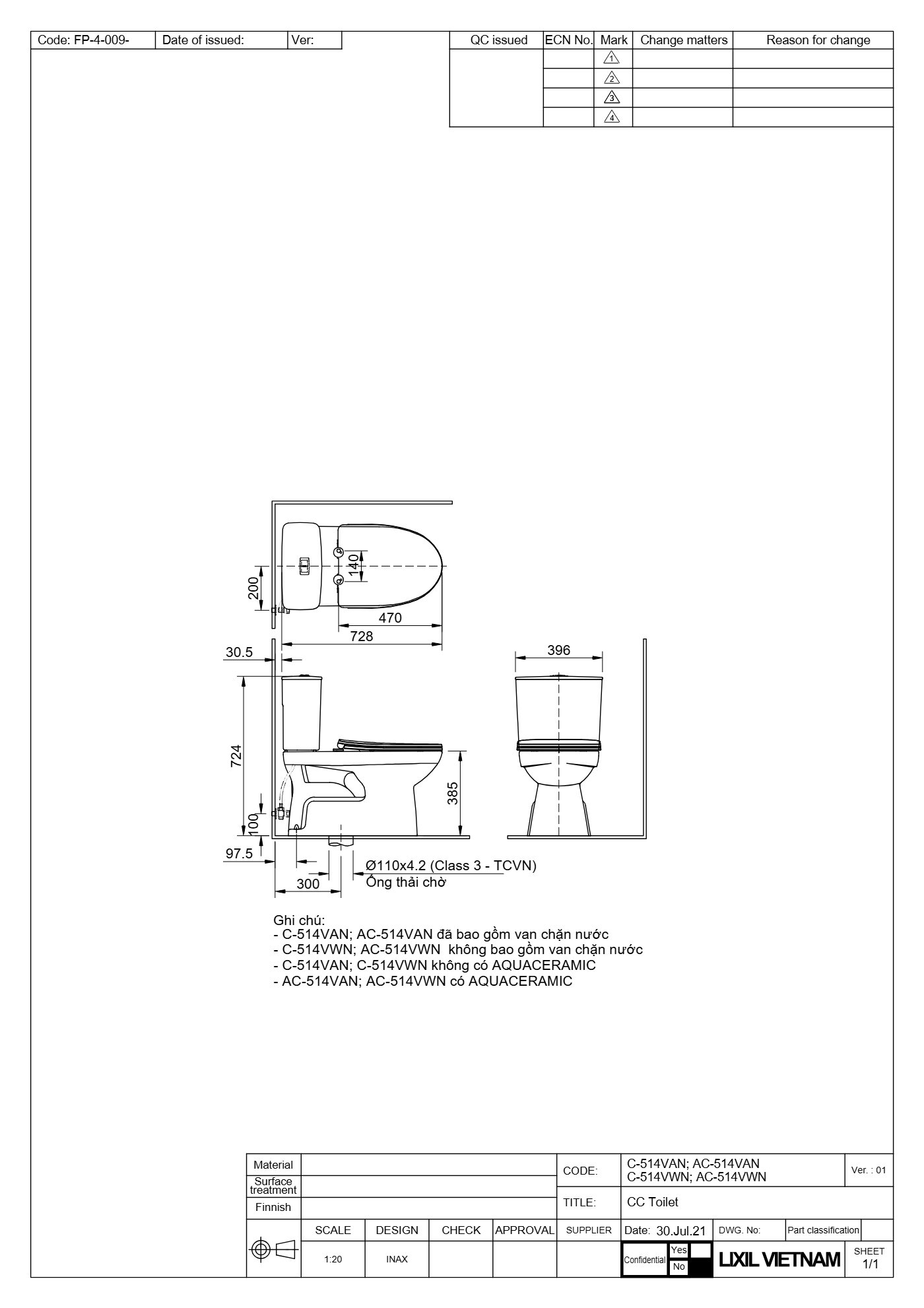 Spec Files C-514VAN