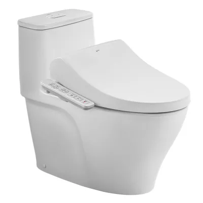 Bồn cầu 1 khối kết hợp nắp rửa điện tử AC-989+CW-H17VN