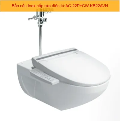 Bồn cầu treo tường nắp điện tử INAX AC-22P+CW-KB22AVN