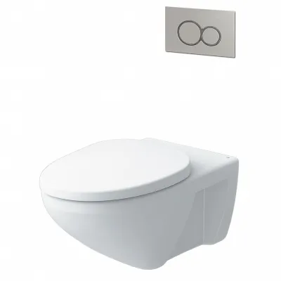 Bàn cầu treo tường inax AC-23PVN nắp êm 