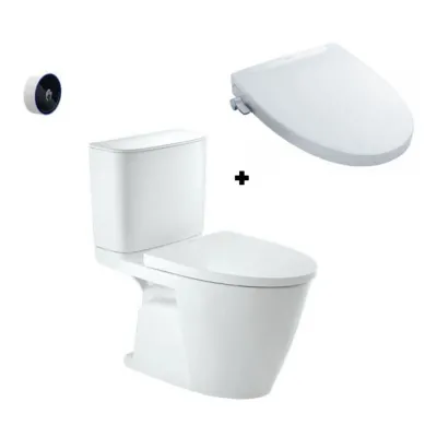 Bồn cầu 2 khối xả tự động nắp rửa cơ Inax ACT-602+CW-S32VN
